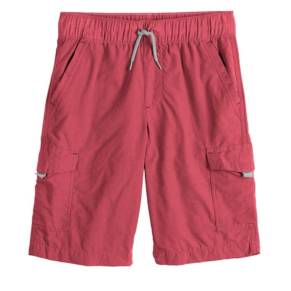 Urban Pipeline Boys Size Medium (10/12) Red Cargo Shorts